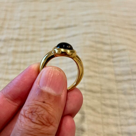 Apse Big Mood Ring in Gold Plated Sterling Silver - Picture 2 of 5